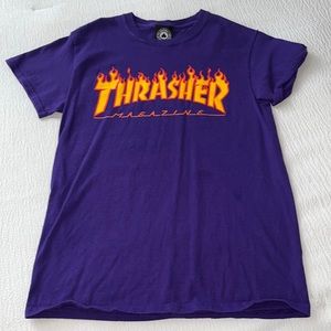Small womens purple Thrasher T-Shirt